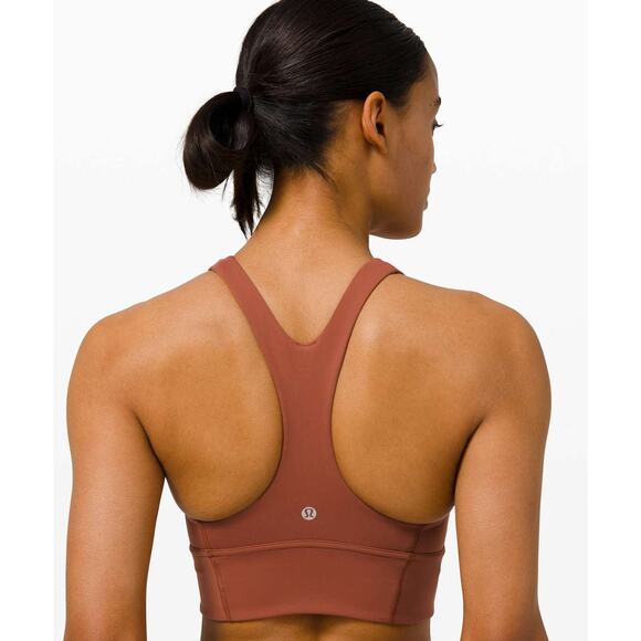 Lululemon Wunder Train Long-Line Bra C/D Cups Dark Terracotta Size 6 NWT $68 - Picture 3 of 14